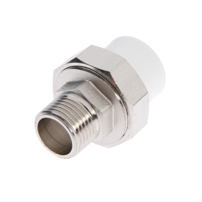 

Муфта комбинированная TIM Tpp3042.0.02002, американка, 20 мм x 1/2", наружная резьба