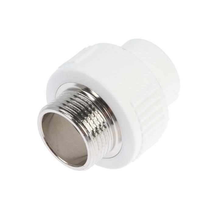 

Муфта комбинированная TIM Tpp3032.0.02504s, d=25 мм x 1", наружная резьба, полипропиленовая