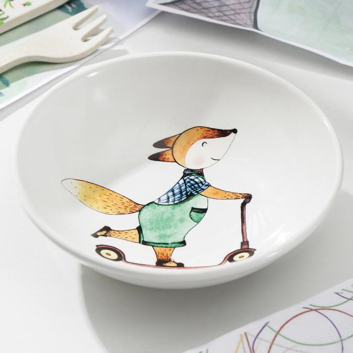 Салатник «Забавные лисята», 220 мл, d=14 см, МИКС