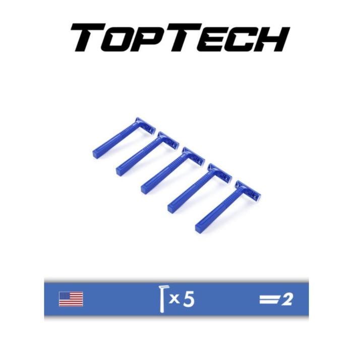 фото Одноразовые станки toptech 2, 2 лезвия, 5 шт.