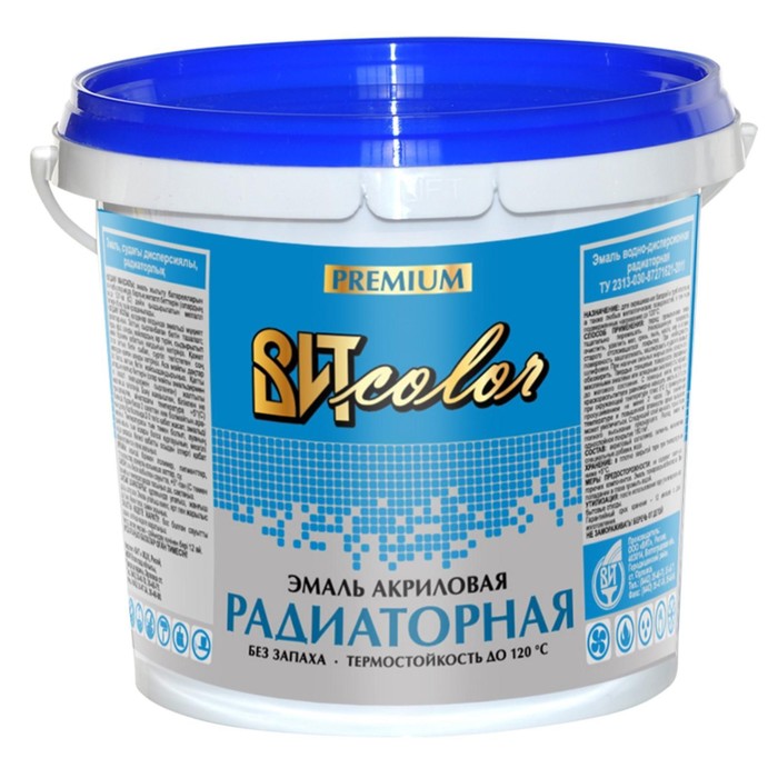 

Эмаль для радиаторов водно-дисперсионная ВИТcolor 0,9кг