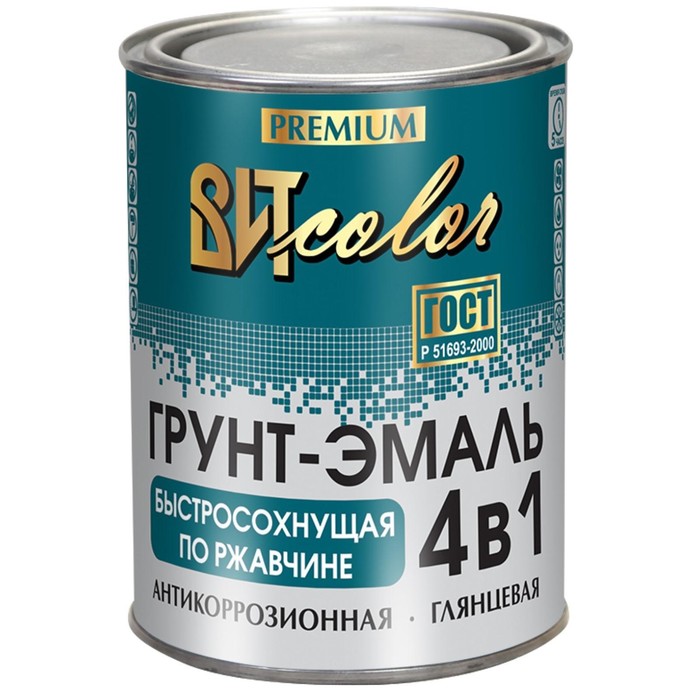 

Грунт-эмаль по ржавчине 4 в 1 серая-светло ВИТcolor 0,8кг