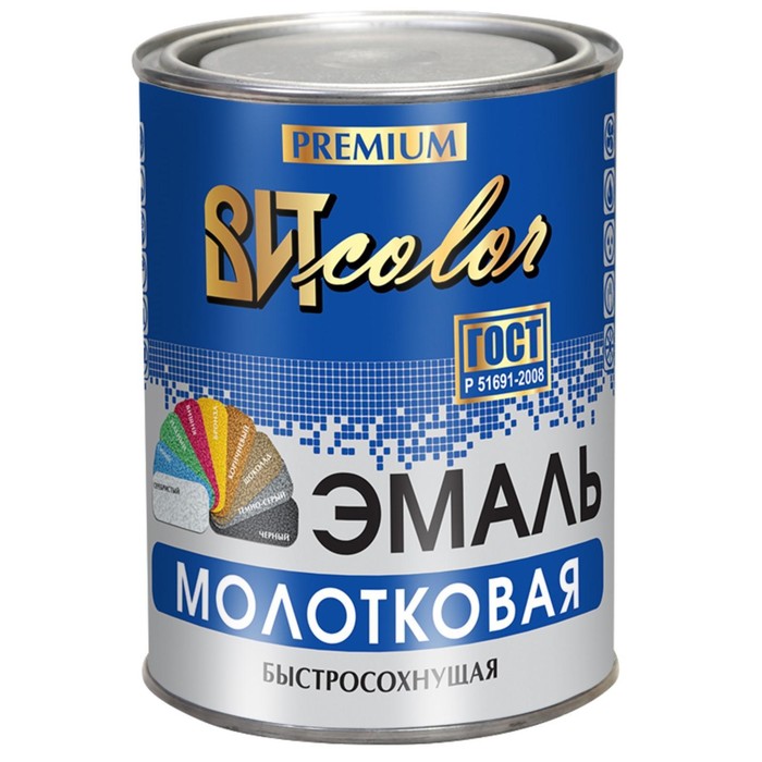 

Эмаль ВИТcolor с молотковым эффектом серебристая 0,8кг
