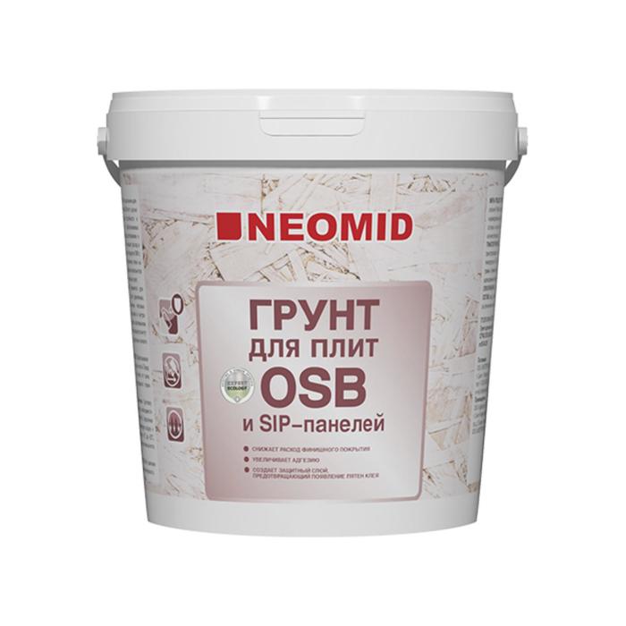 Грунт для плит OSB NEOMID Proff готовый ведро 1кг фасадная краска грунт для плит osb neomid proff