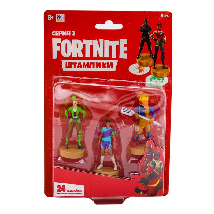 

Штампик Fortnite, 7,5 см, 3 штуки, МИКС