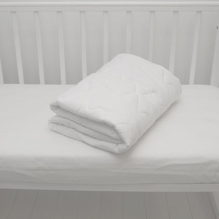 Одеяло стеганое, размер 105х140 см, файбер одеяло стеганое размер 105х140 см эвкалипт