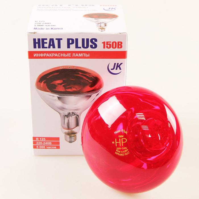 

Лампа инфракрасная, 150 Bт, E27, R125, закалённое стекло, красная, JK Lighting