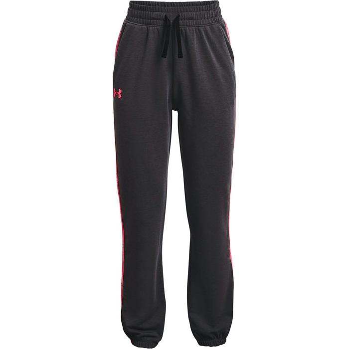 фото Брюки для девочки under armour rival terry taped pant, рост 151-156 см (1361247-001)