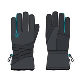 

Перчатки женские Salomon GLOVES FORCE DRY, размер 17,2 (L39500000)