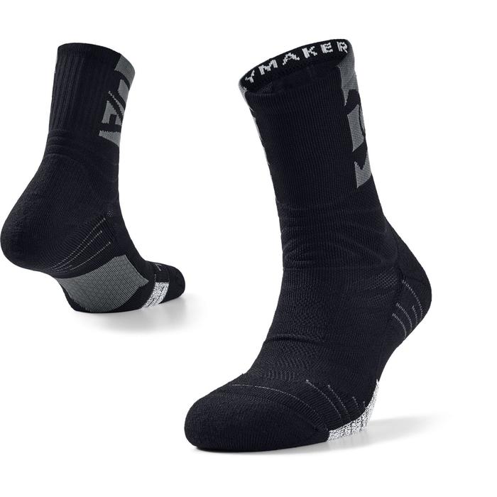 фото Носки унисекс under armour playmaker crew socks, размер 41-45 (1356615-001)