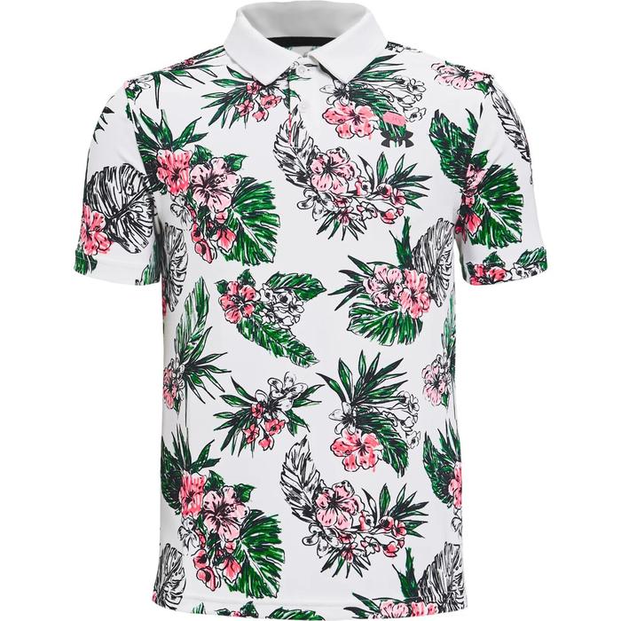 фото Поло для мальчика under armour performance floral polo, рост 134-149 см (1364424-100)