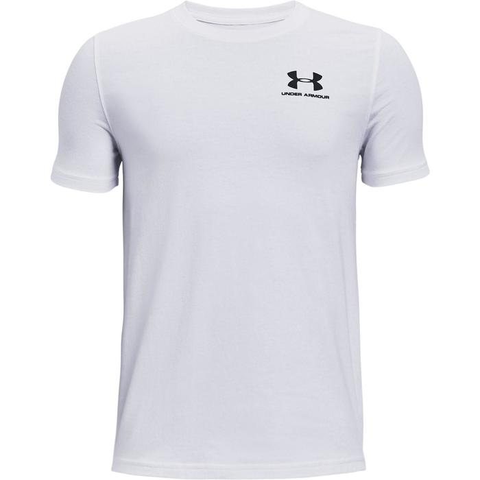 фото Футболка для мальчика cotton short sleeve t-shirt, рост 134-149 см (1363294-100) under armour