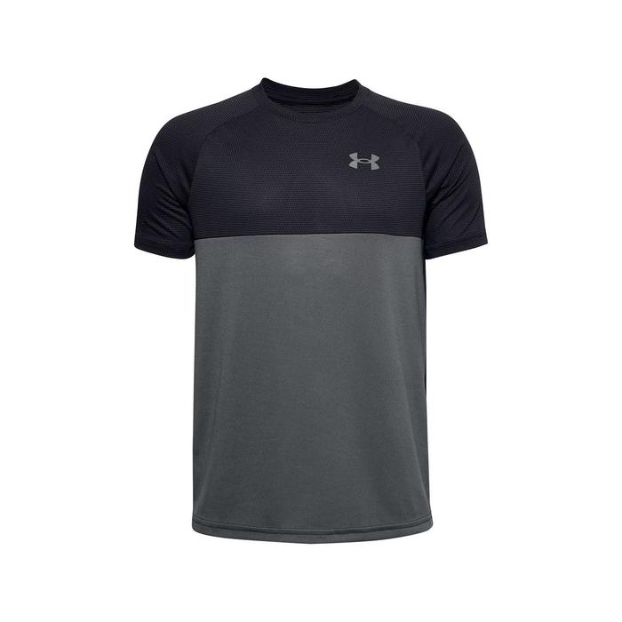 фото Футболка для мальчика under armour tech colorblock ss tee, рост 127-132 см (1357548-001)