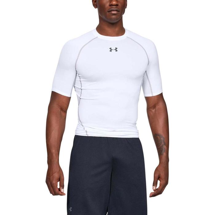 фото Футболка компрессионная мужская under armour hg compression ss tee, размер 50-52 (1257468-100)