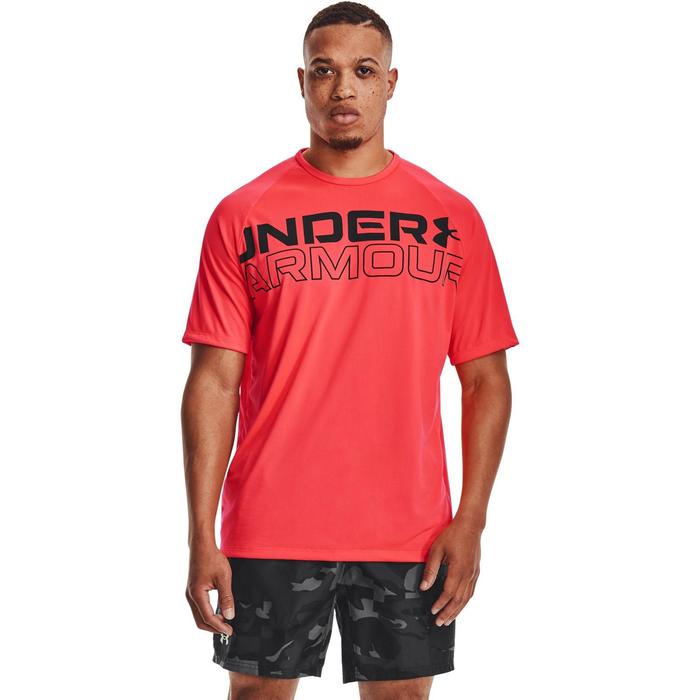 фото Футболка мужская under armour tech 2.0 wordmark ss tee, размер 50-52 (1361702-628)