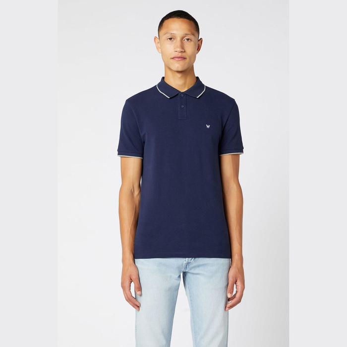 фото Футболка мужская ss polo tee navy, размер 48 (w7d5k4114) wrangler