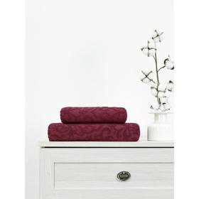 

Полотенце махровое Cotton Piramid, размер 70x130 см, цвет марсала