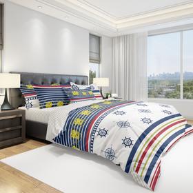 

КПБ Eco cotton Sailor 1,5 сп., размер 150x215 см, 145x215 см, 70x70 - 2 шт