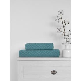 

Полотенце махровое Zigzag, размер 70x130 см, цвет голубой