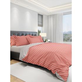 

КПБ Eco cotton Dots RED-GY 1,5 сп., размер 150x215 см, 145x215 см, 70x70 - 2 шт
