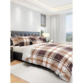 

КПБ Eco cotton Grid BR евро, размер 215x240 см, 200x220 см, 70x70 - 2 шт