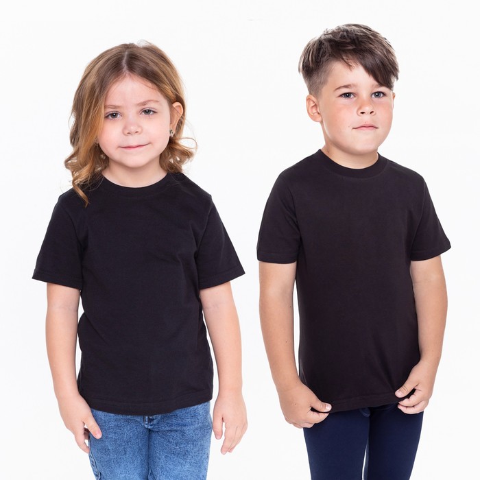 футболка детская цвет чёрный дед мороз рост 98 см Футболка детская, цвет чёрный, рост 98 см
