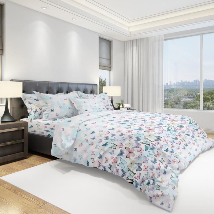 

КПБ Eco cotton Farfalla 1,5 сп., размер 150x215 см, 145x215 см, 70x70 - 2 шт