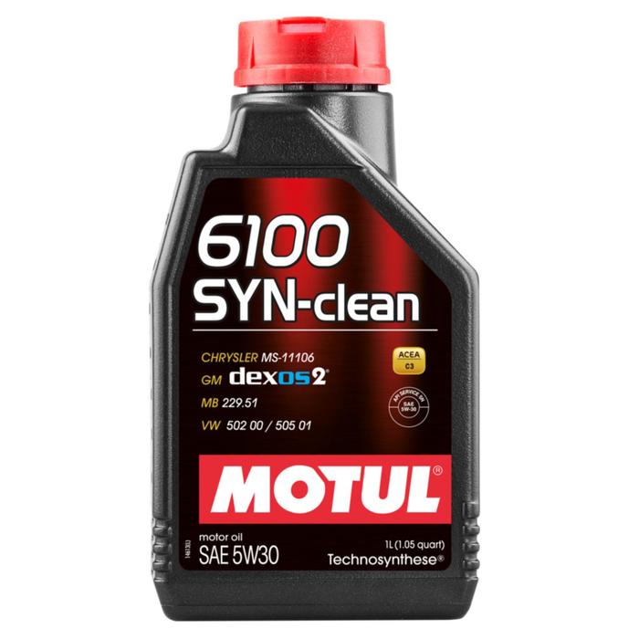 фото Масло моторное motul 6100 syn-clean 5w-30, 1 л 107947