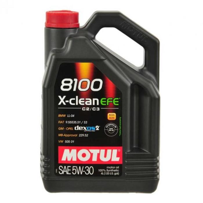 фото Масло моторное motul 8100 x-clean efe 5w-30, 4 л 109171