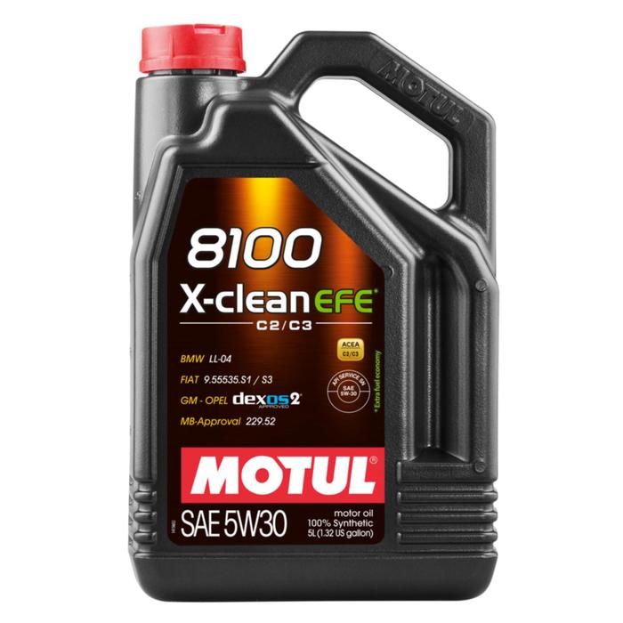 фото Масло моторное motul 8100 x-clean efe 5w-30, 5 л 109471