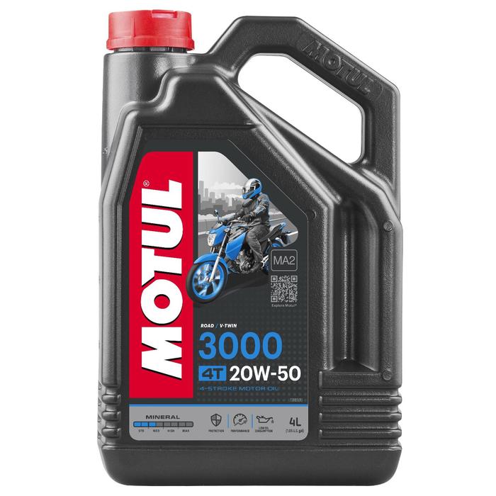 фото Масло моторное motul 3000 4t 20w-50, 4 л 107319