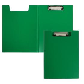 Папка-планшет с зажимом А4, 1.2 мм, Calligrata, пластик, зелёная (клипборд с крышкой) Ош