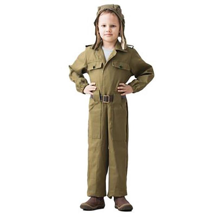 фото Карнавальный костюм "танкист", возраст 5-7 лет, рост 122-134 см бока