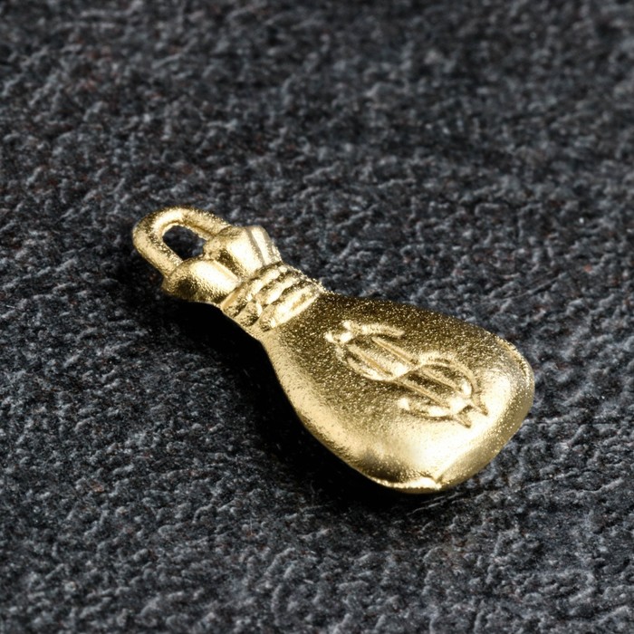 Сувенир кошельковый Мешок денежный, олово, 1,1х0,9х0,3 см кошельковый сувенир карп цвет золотой
