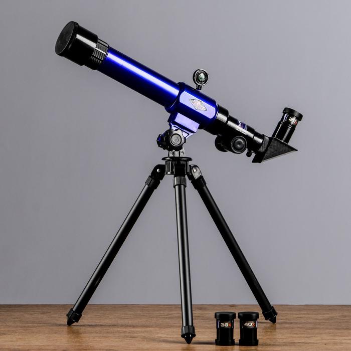 Телескоп настольный 20х30х40, синий телескоп sky watcher dob 130 650 virtuoso gti goto настольный