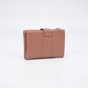 

Кошелёк женский, отдел на кнопке, цвет розовый