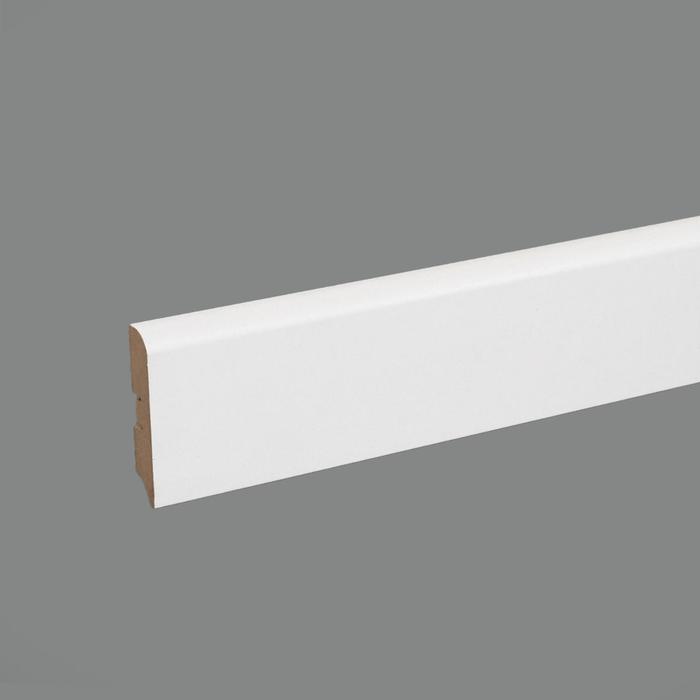 

Плинтус МДФ Smartprofile Paint 3D wood 82 белый 2,4 м