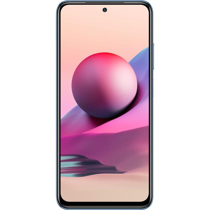 фото Смартфон xiaomi redmi note 10s ru, 6.43", amoled, 6гб, 64гб, 64мп, 5000мач, nfc, синий