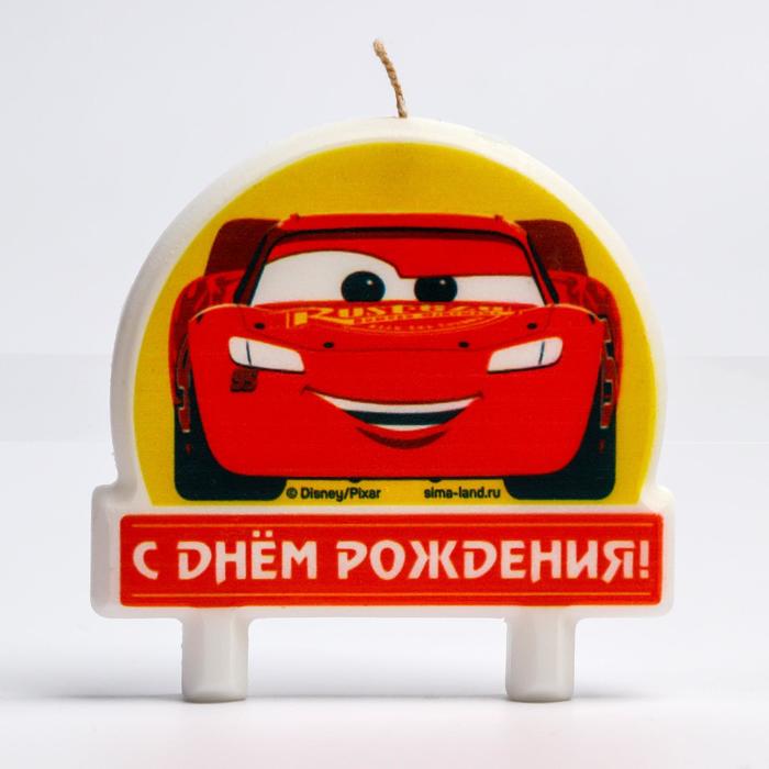 

Свеча в торт "С Днем Рождения", Тачки