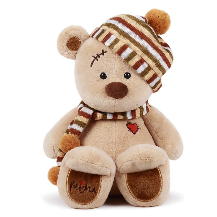фото Мягкая игрушка «медведь misha», в шапке, 30 см kult of toys