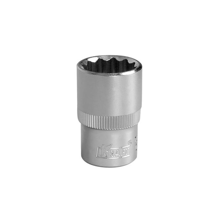 

Головка торцевая KRAFT KT 700351, 12-ти гранная, 1/2"Dr, 18 мм