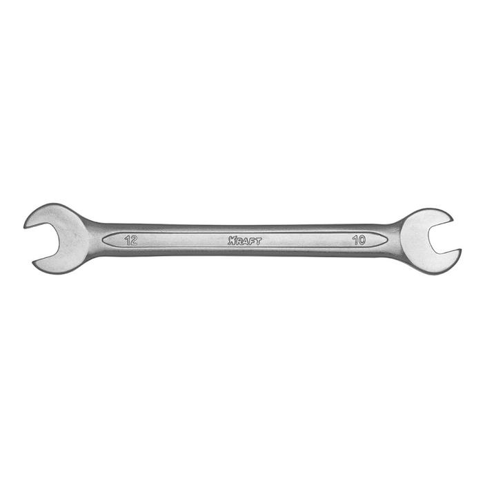 Ключ рожковый KRAFT KT 700524, холодный штамп, 10х12 мм ключ рожковый kraft kt 700530 холодный штамп 16х17 мм