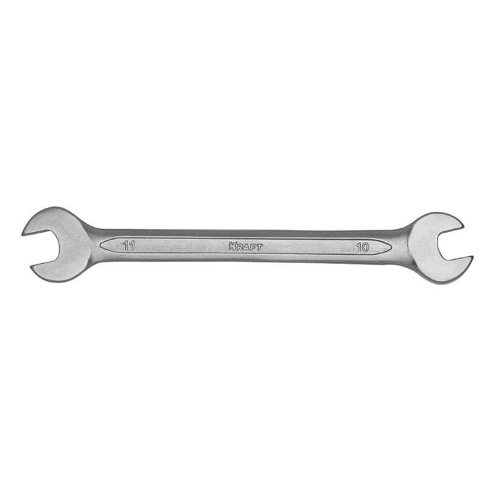 Ключ рожковый KRAFT KT 700525, холодный штамп, 10х11 мм ключ рожковый 10 11 kraft kt 700525