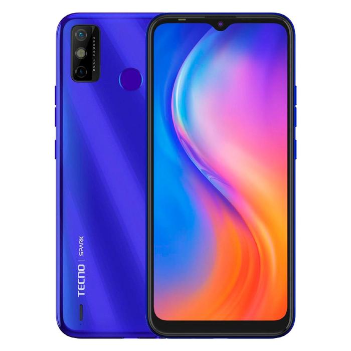 фото Смартфон tecno spark 6 go, 6.52", ips, 2 гб, 32 гб, 13 мп, 5000 мач, синий