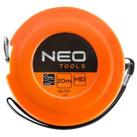 

Рулетка NEO 68-120, 20 м х 9.5 мм, стальная, нейлоновое покрытие
