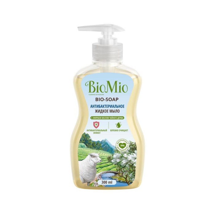 фото Антибактериальное жидкое мыло biomio bio-soap с маслом чайного дерева, 300 мл