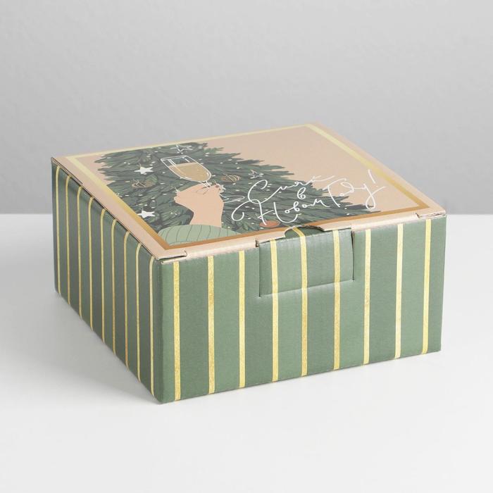 Коробка складная «Сияй», 15 × 15 × 7 см складная коробка волшебство 15 × 15 × 7 см