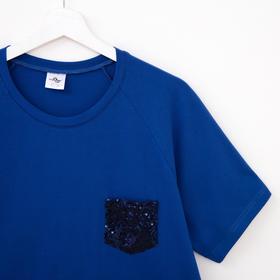 

Футболка женская, цвет синий, размер 52