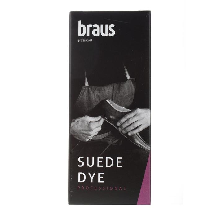 Краситель для замши BRAUS SUEDE DYE, тёмно коричневый, 50 мл