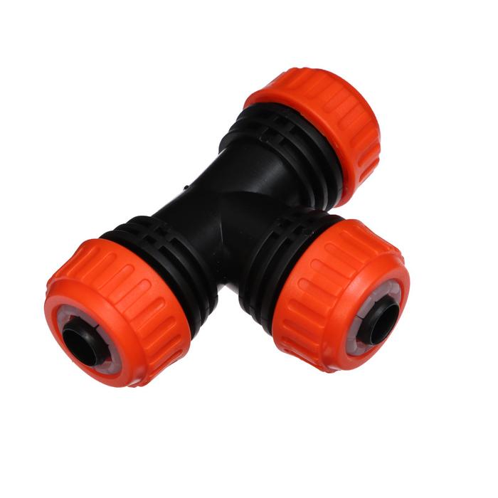 

Соединитель Т-образный, муфта, 1/2" (12 мм) — 1/2" (12 мм) — 1/2" (12 мм), пластик
